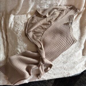 Women’s Beige One Shoulder Top/Dress